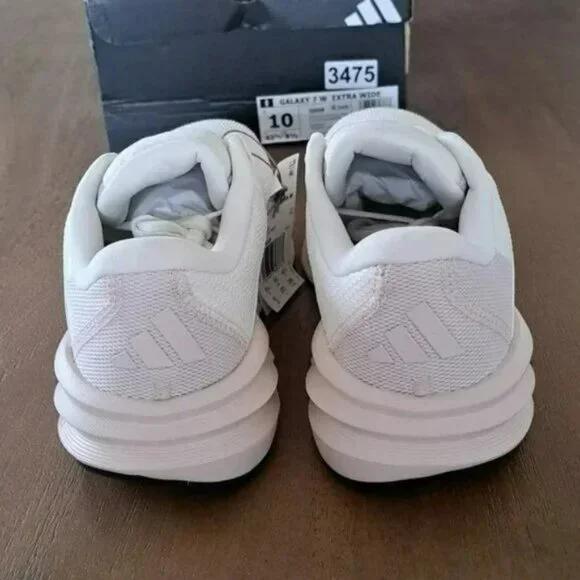 Adidas Galaxy 7 Running Shoe - Color: White/Putty Mauve - Size: Women 10 Wide - Picture 3 of 11